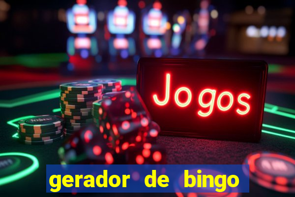 gerador de bingo cha de bebe